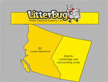 Tablet Screenshot of litterbug.ca